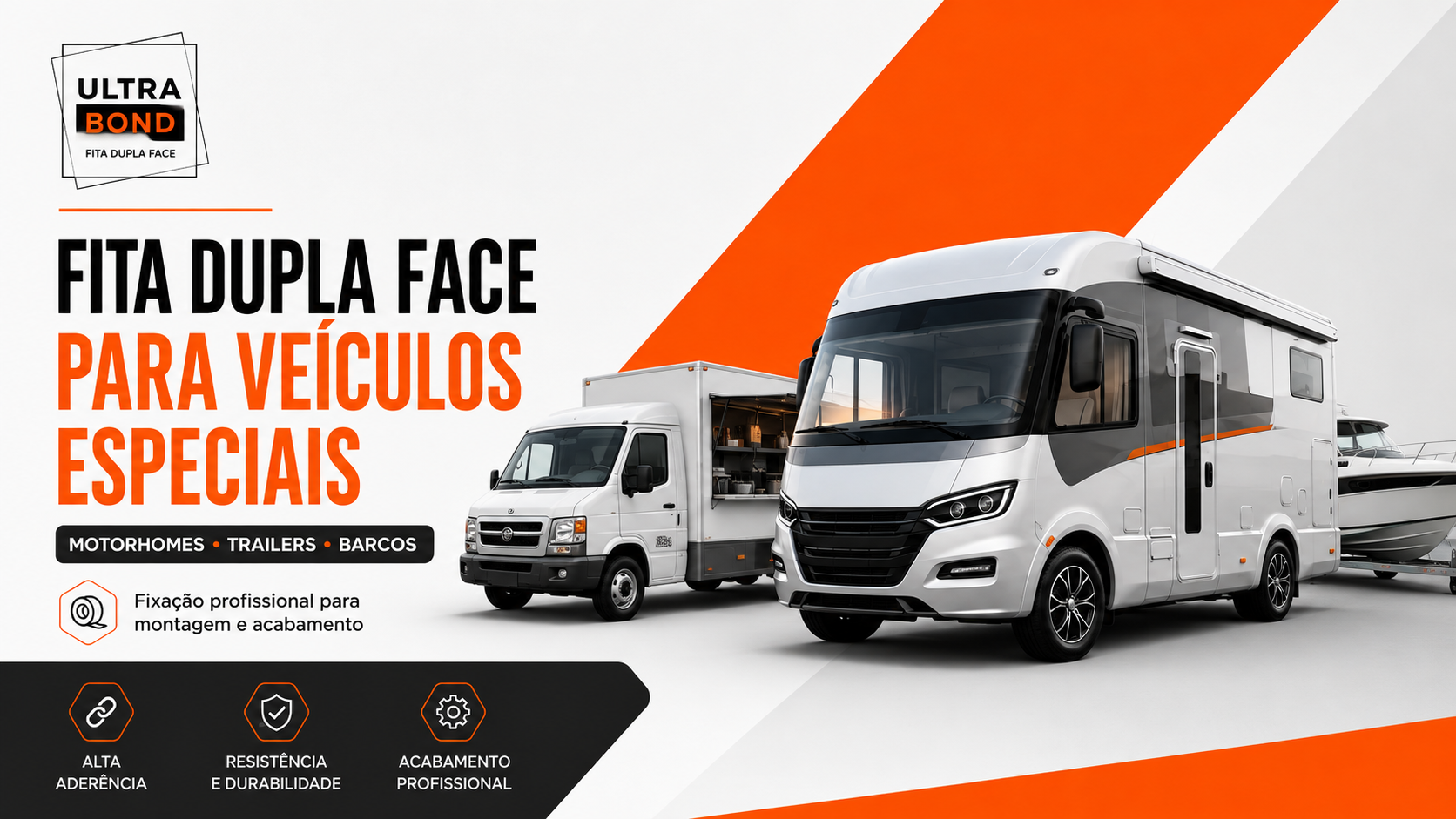 Fita Dupla Face para Veículos Especiais