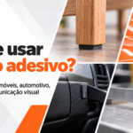 Aplicações de feltro adesivo em móveis, comunicação visual, automotivo e indústria
